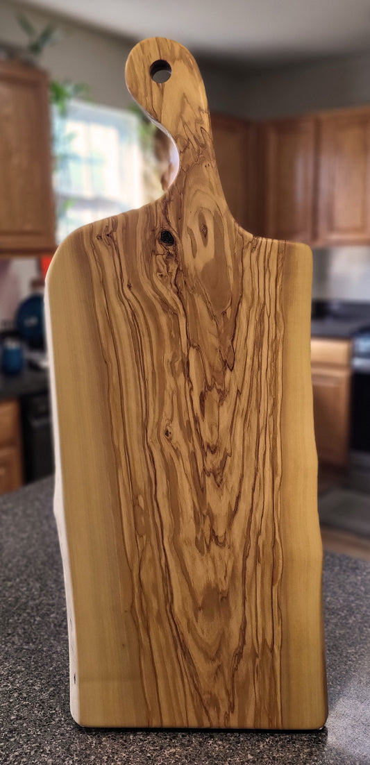 Olive Wood Live Edge Charcuterie Board (Large)