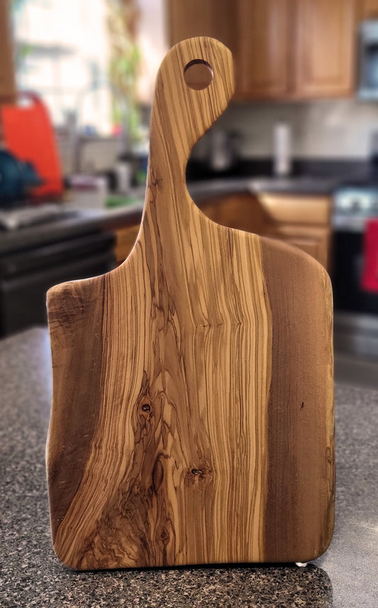 Olive Wood Live Edge Charcuterie/Bread Cutting Board
